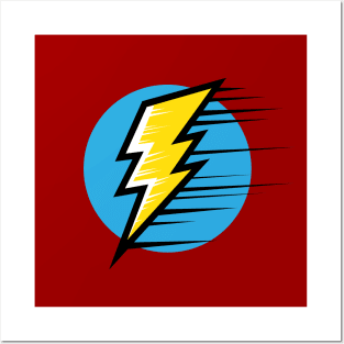 Lightning bolt Posters and Art